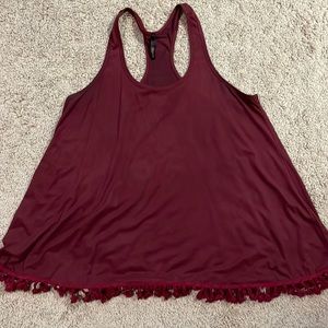 Maroon Racerback tank